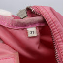 PRADA Hand Bag Nylon Pink Silver Auth 155083-21