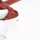 PRADA Shoulder Bag Nylon Leather Orange Gold Auth 155084-12