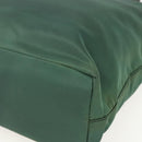 PRADA Tote Bag Nylon Green Silver Auth 155085-9