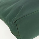 PRADA Tote Bag Nylon Green Silver Auth 155085-16