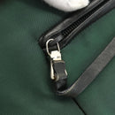 PRADA Tote Bag Nylon Green Silver Auth 155085-10