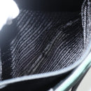 PRADA Tote Bag Nylon Green Silver Auth 155085-23