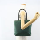 PRADA Tote Bag Nylon Green Silver Auth 155085-26