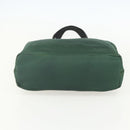 PRADA Tote Bag Nylon Green Silver Auth 155085-5