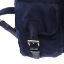 PRADA Backpack Nylon Blue Silver Auth 155086V-21