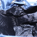 PRADA Backpack Nylon Blue Silver Auth 155086V-28