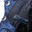 PRADA Backpack Nylon Blue Silver Auth 155086V-29