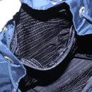 PRADA Backpack Nylon Blue Silver Auth 155086V-30