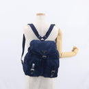 PRADA Backpack Nylon Blue Silver Auth 155086V-32