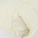 PRADA Shoulder Bag Nylon Enamel Beige Yellow gold Auth 155087-14