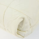 PRADA Shoulder Bag Nylon Enamel Beige Yellow gold Auth 155087-15