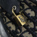 Christian Dior Trotter Canvas Hand Bag Navy Auth 155088-15