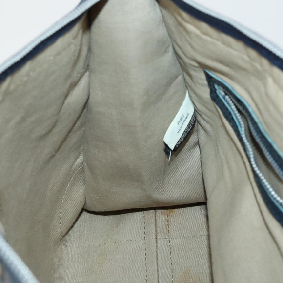 Christian Dior Trotter Canvas Hand Bag Navy Auth 155088