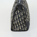 Christian Dior Trotter Canvas Hand Bag Navy Auth 155088-4