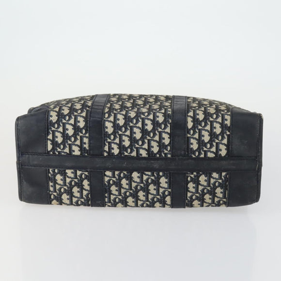 Christian Dior Trotter Canvas Hand Bag Navy Auth 155088