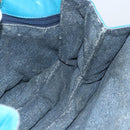 LOEWE Shoulder Bag Leather Turquoise Blue Gold Auth 155089-18