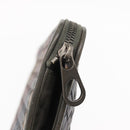 BOTTEGA VENETA INTRECCIATO Clutch Bag Leather Gray Auth 155090-12