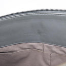 BOTTEGA VENETA INTRECCIATO Clutch Bag Leather Gray Auth 155090-13
