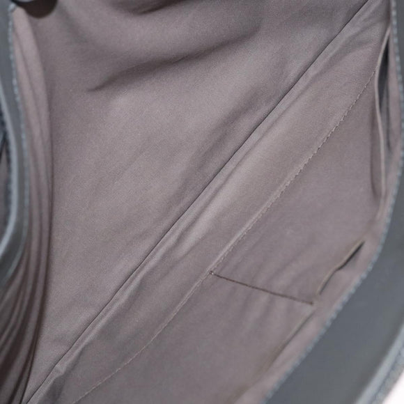 BOTTEGA VENETA INTRECCIATO Clutch Bag Leather Gray Auth 155090