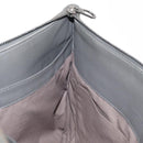 BOTTEGA VENETA INTRECCIATO Clutch Bag Leather Gray Auth 155090-15