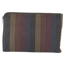 BOTTEGA VENETA INTRECCIATO Clutch Bag Leather Gray Auth 155090-2