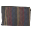 BOTTEGA VENETA INTRECCIATO Clutch Bag Leather Gray Auth 155090-3