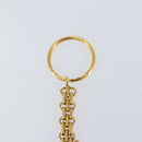 CHANEL Key Holder metal Gold CC Auth 155091V-3