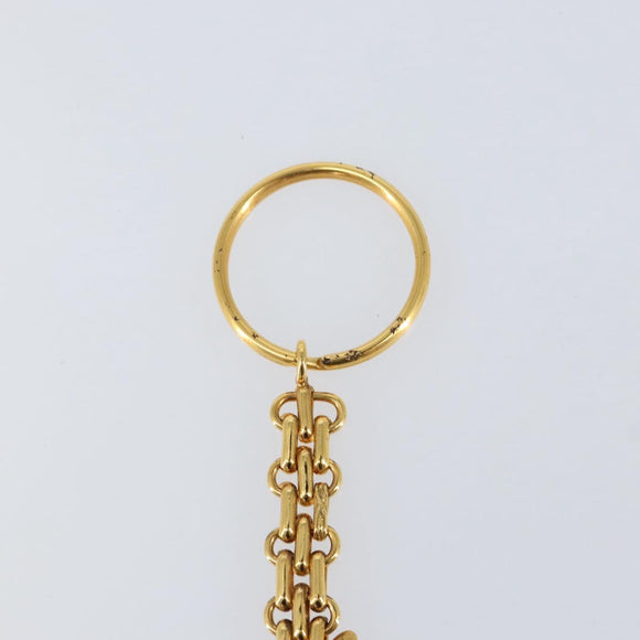CHANEL Key Holder metal Gold CC Auth 155091V