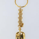 CHANEL Key Holder metal Gold CC Auth 155091V-4