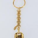 CHANEL Key Holder metal Gold CC Auth 155091V-8