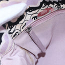 CHANEL Tote Bag Canvas Leather Beige Silver CC Auth 155092-18