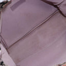 CHANEL Tote Bag Canvas Leather Beige Silver CC Auth 155092-10