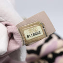 CHANEL Tote Bag Canvas Leather Beige Silver CC Auth 155092-12