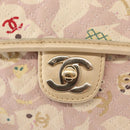 CHANEL Chain Shoulder Bag Cotton Pink Gold CC Auth 155094SAV-16