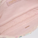 CHANEL Chain Shoulder Bag Cotton Pink Gold CC Auth 155094SAV-22