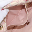 CHANEL Chain Shoulder Bag Cotton Pink Gold CC Auth 155094SAV-26