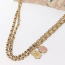 CHANEL Chain Shoulder Bag Cotton Pink Gold CC Auth 155094SAV-8