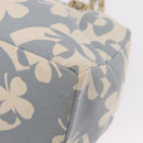 CHANEL Chain Shoulder Bag Canvas Gold Light Blue CC Auth 155097-11