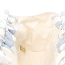 CHANEL Chain Shoulder Bag Canvas Gold Light Blue CC Auth 155097-18