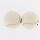 CHANEL Sports Line Set of 4 Tennis Balls White CC Auth 155098V-13