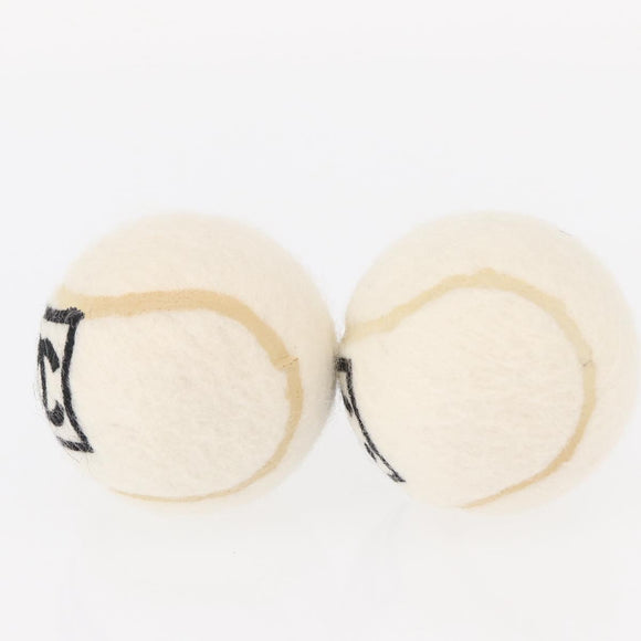 CHANEL Sports Line Set of 4 Tennis Balls White CC Auth 155098V