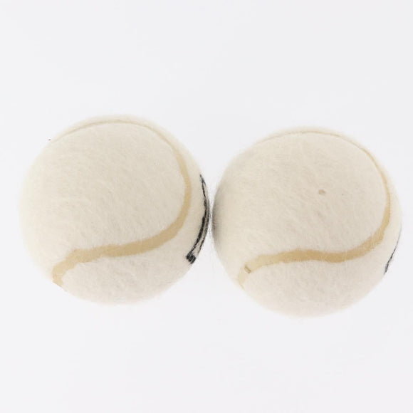 CHANEL Sports Line Set of 4 Tennis Balls White CC Auth 155098V