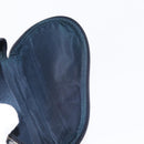 Christian Dior Trotter Canvas Saddle Pouch Accessory Pouch Navy Gold Auth 155099-18