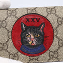 GUCCI GG Supreme Bifold Wallet PVC Leather Beige 499380 Auth 155101-17