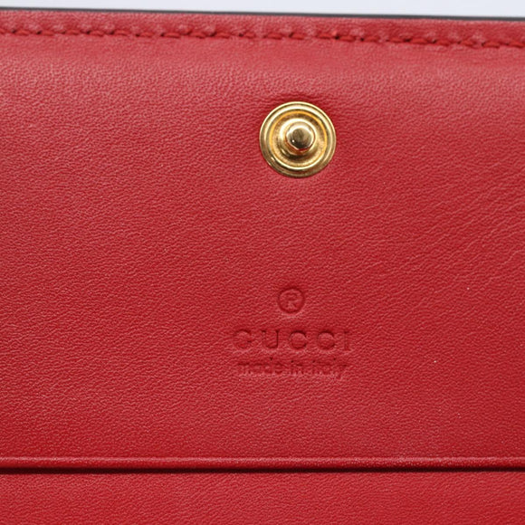 GUCCI GG Supreme Bifold Wallet PVC Leather Beige 499380 Auth 155101