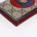 GUCCI GG Supreme Bifold Wallet PVC Leather Beige 499380 Auth 155101-14