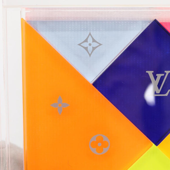 LOUIS VUITTON Puzzle Domino Glass Clear GI0480 LV Auth 155102M