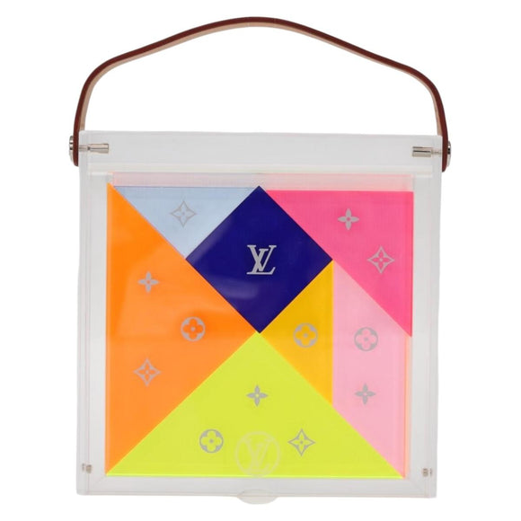 LOUIS VUITTON Puzzle Domino Glass Clear GI0480 LV Auth 155102M