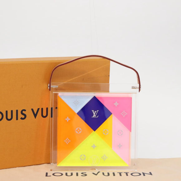 LOUIS VUITTON Puzzle Domino Glass Clear GI0480 LV Auth 155102M