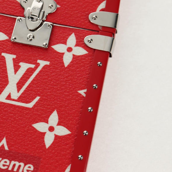LOUIS VUITTON Louis Vuitton × Supreme iPhone 7 Case Red M67758 LV Auth 155103AM